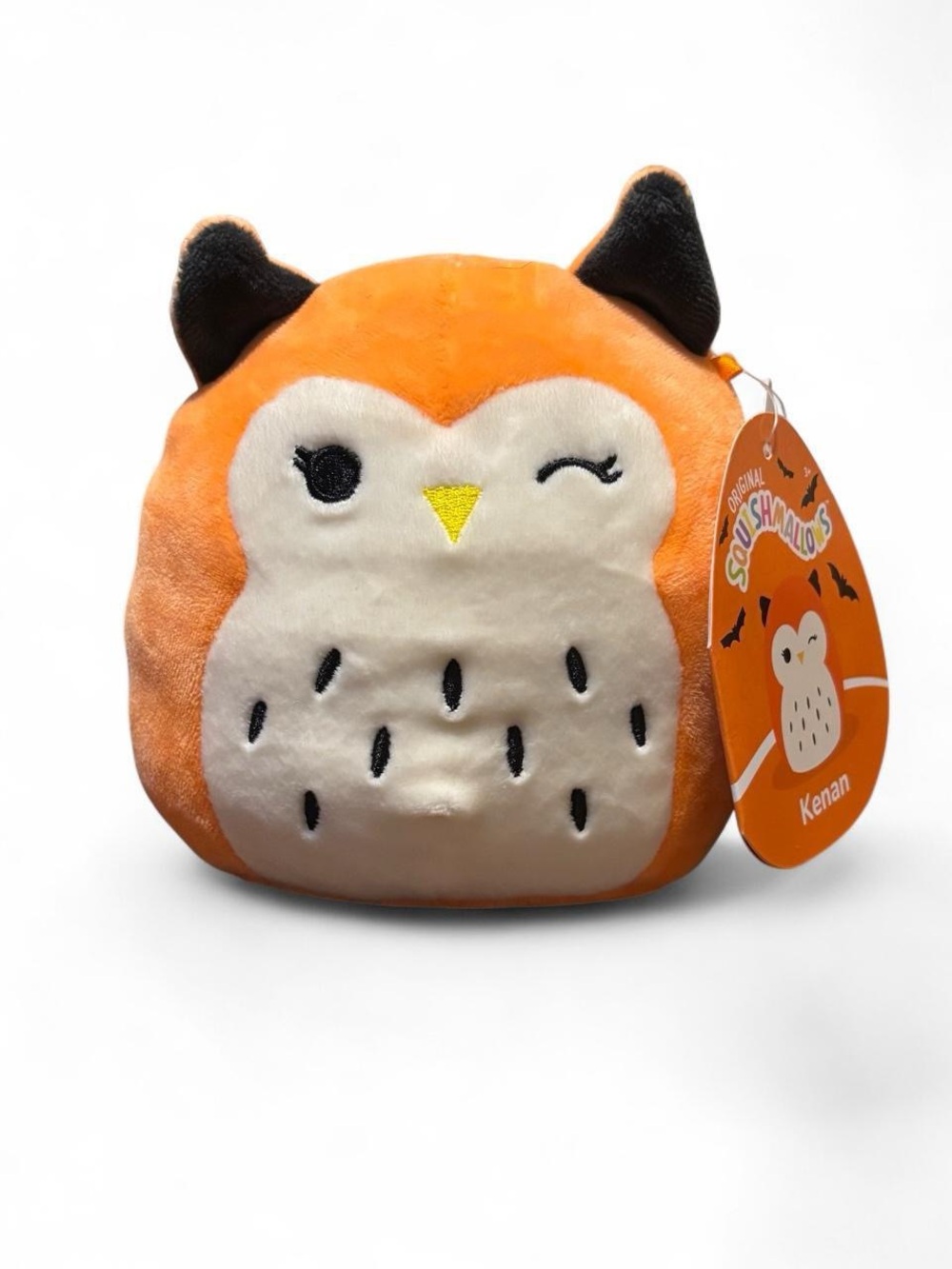 Squishmallows Kenan Orange Halloween Owl very HTF Canadian Exclusive 5 inch BNWT